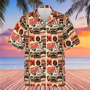 SF Giants beat LA button up Hawaiian Shirt- Medium- New in bag